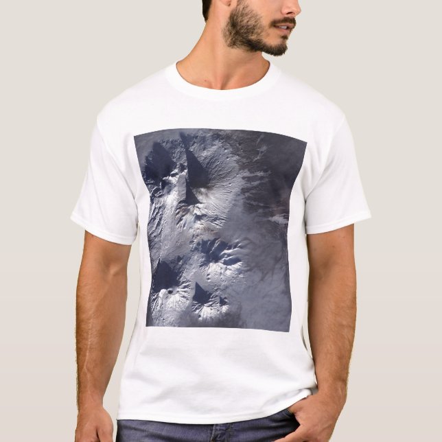 Bezymianny Volcano exhibits a modest plume T-Shirt (Front)