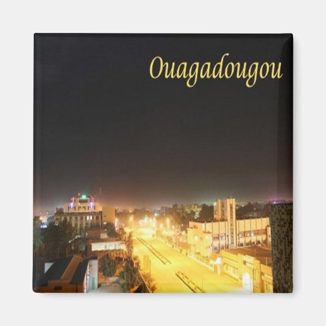 BF - Burkina Faso - Oagadougou Magnet (Front)