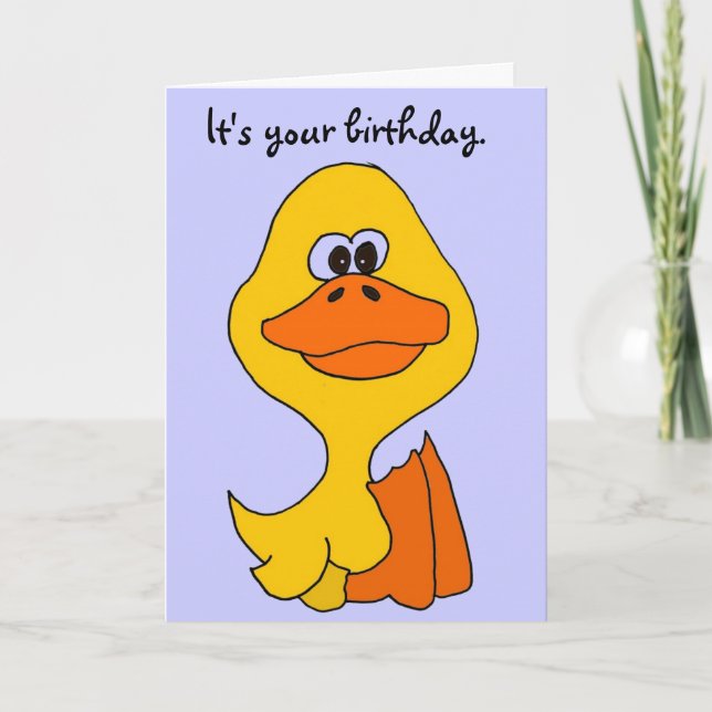 BF- Just Ducky Birthday Card (Front)
