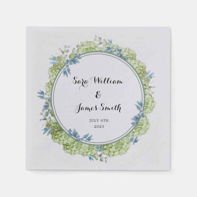BFB Flora Wedding Invitation Personalize it Napkin (Front)