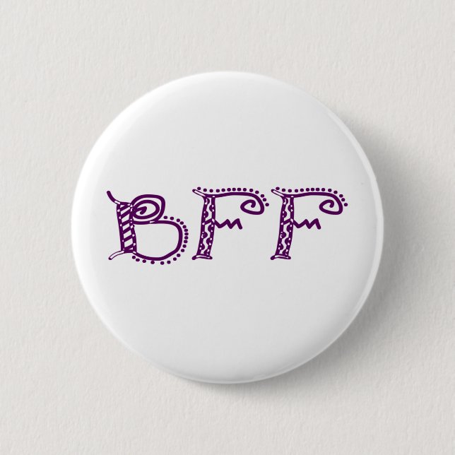 Bff 2 Inch Round Button (Front)