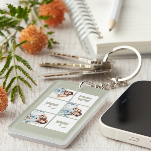 BFF 3 Photo Collage Best Friends Sage Green (Devant droit)