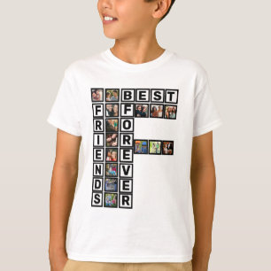 BFF Best Friends Forever 15 Photo Collage Template T-Shirt