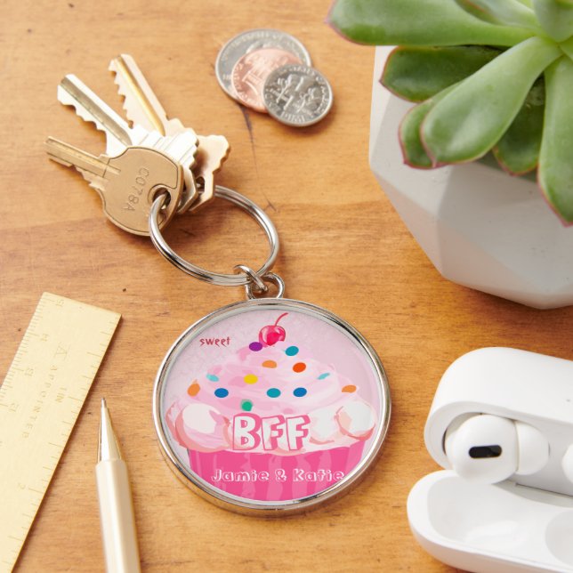 BFF Best Friends Forever Cupcake Keychain (Desk)