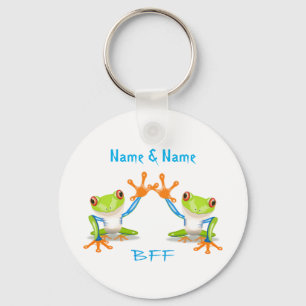 BFF Best Friends Forever Frogs Keychain