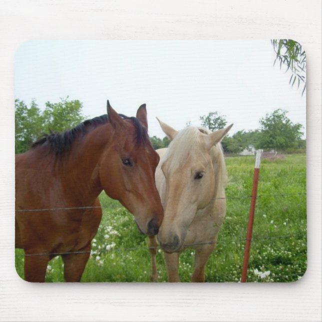 BFF Best Friends Forever - Horses Mouse Pad (Front)