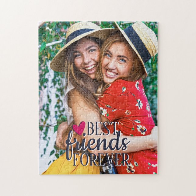 BFF Best friends forever modern photo Jigsaw Puzzle (Vertical)