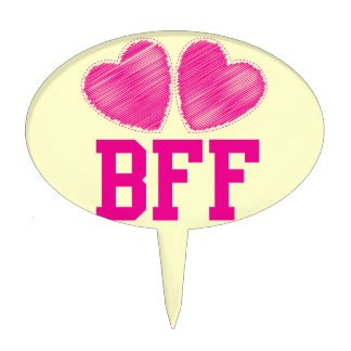 Bff Best Friends Forever Cake Toppers, Bff Best Friends Forever Cake Picks