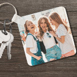 BFF Best Friends Photo Keychain<br><div class="desc">Create a personalized keepsake with this custom photo keychain, perfect for best friends or a group of friends. Celebrate your special friendship memories with your besties by adding your favourite photo, or use two different images for each side. You can customize it with any photo, whether it’s of family, pets,...</div>