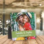 BFF Best friends photo Plaque<br><div class="desc">Modern BFF photo plaque featuring a trendy caption "Best Friends since" in white modern lettering. Easily customizable by adding your favourite photo and text by editing the template fields.</div>