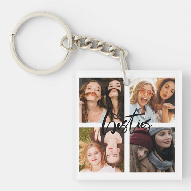 BFF Best Friends script photo cadeau Porte - clé (Devant)