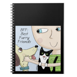 BFF: Best Furry Friends-Person with Dog and Cat Notebook
