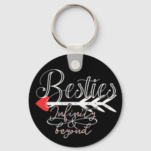 BFF Besties Infinity Symbol Endless Forever Love Keychain