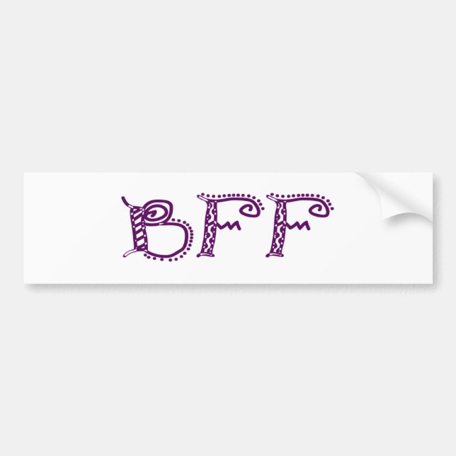 Bff Bumper Sticker (Front)