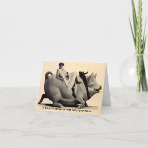 BFF Cute Friendship Funny Humour Secrets LOL Card