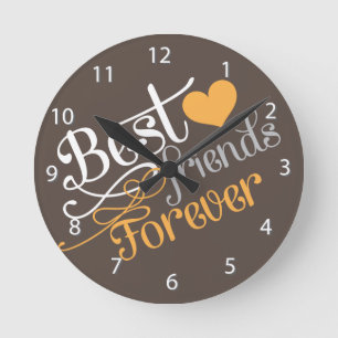 BFF - Fashion Best Friends Forever Round Clock