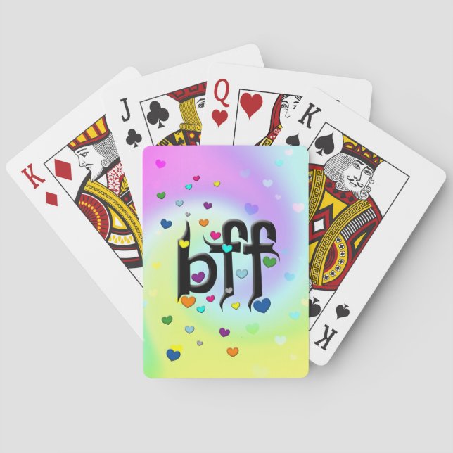 bff ~ hearts playing cards (Back)
