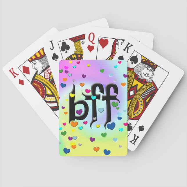bff ~ hearts playing cards (Back)