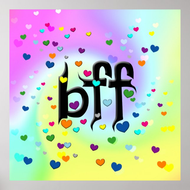 bff ~ hearts poster (Front)