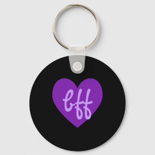 bff in Purple Keychain