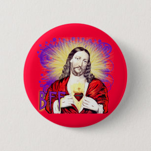 BFF Jesus Christ 2 Inch Round Button