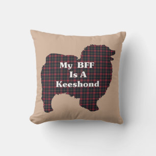 BFF Keeshond Lovers Gifts Throw Pillow