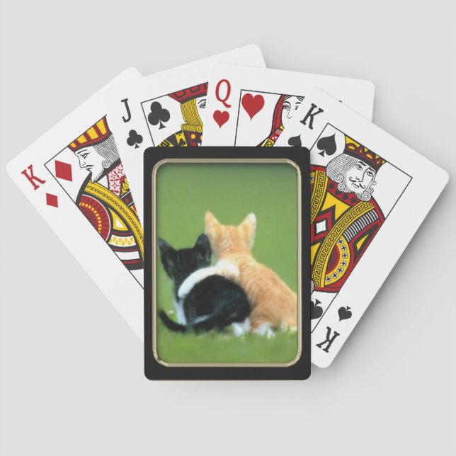 BFF Kittens Photo Art Playing Cards (Back)