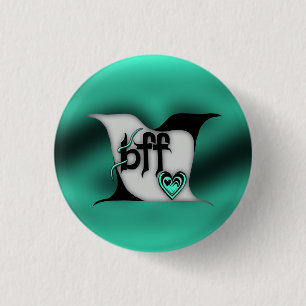 bff ~ lovebirds 1 inch round button