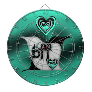 bff ~ lovebirds dartboard