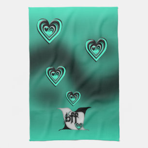 bff ~ lovebirds kitchen towel