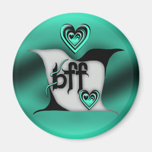 bff ~ lovebirds magnet