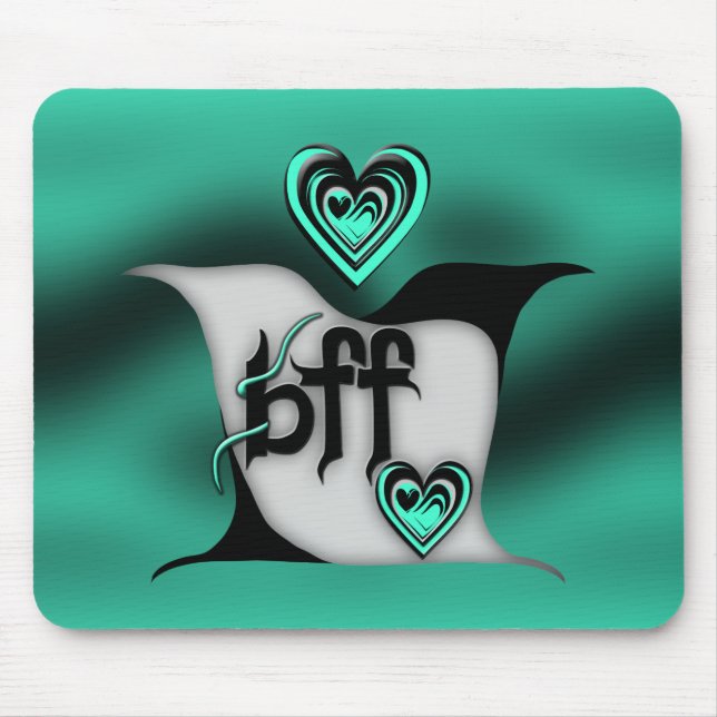 bff ~ lovebirds mouse pad (Front)