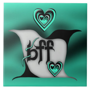 bff ~ lovebirds tile