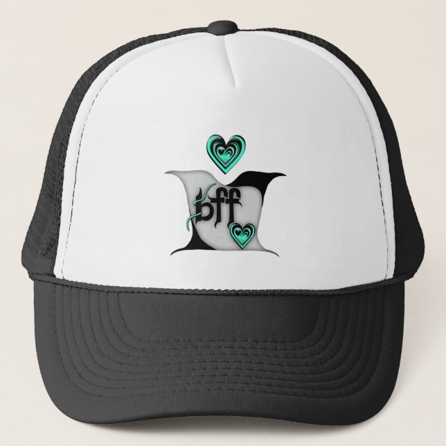 bff ~ lovebirds trucker hat (Front)