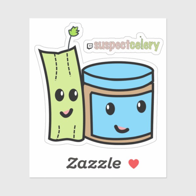 BFF Peanut Butter + Celery SuspectCelery™ (Sheet)