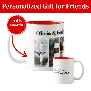BFF Photo Two-Tone Mug – Personalized Gift