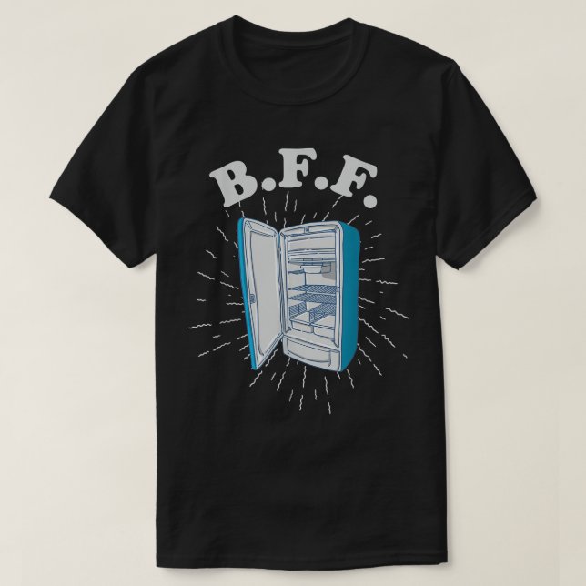 BFF Refrigerator Fridge  T-Shirt (Design Front)