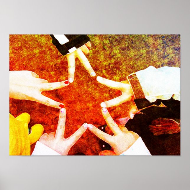 BFF Star Hands Poster (Front)