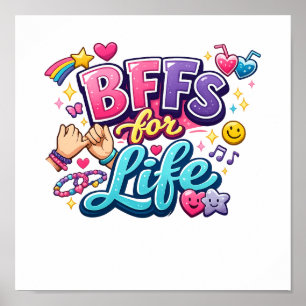 BFFs for Life – Cute Best Friends Forever Poster