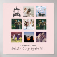 BFFs Make BEST BRIDESMAIDS Photo Collage Gift