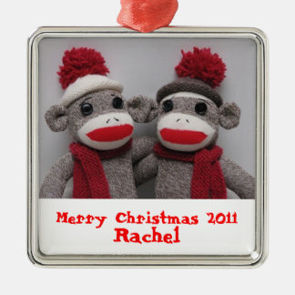 BFF'S Sock Monkey Ornament