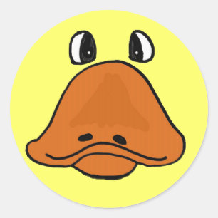 BG- Hilarious Cartoon Duck Face Sticker