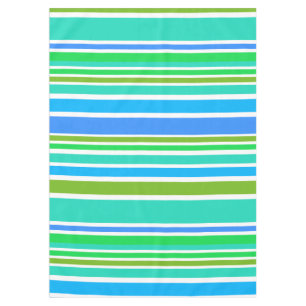 BG Stripes Pattern coloured II + your background Tablecloth