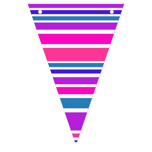 BG Stripes Pattern coloured III + your back & idea Bunting Flags (First Flag)