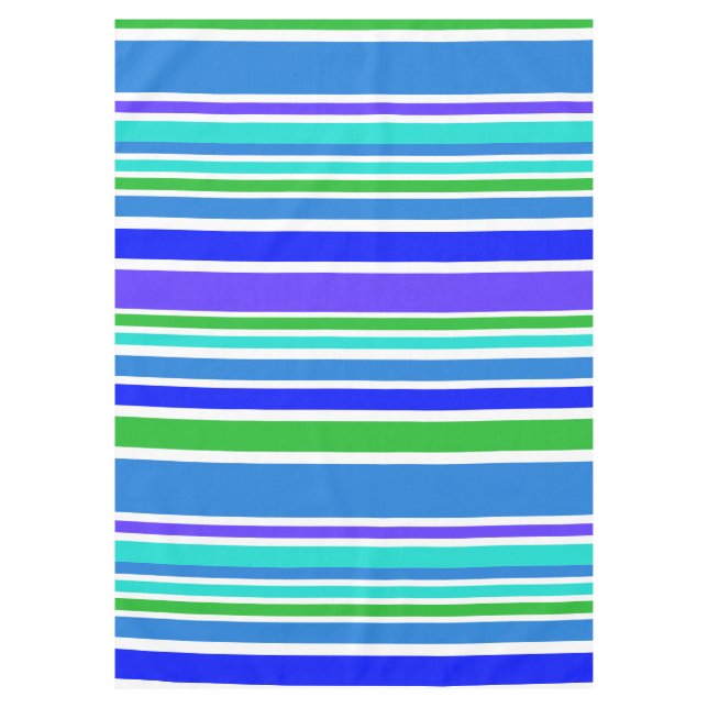 BG Stripes Pattern coloured IV + your background Tablecloth (Front)