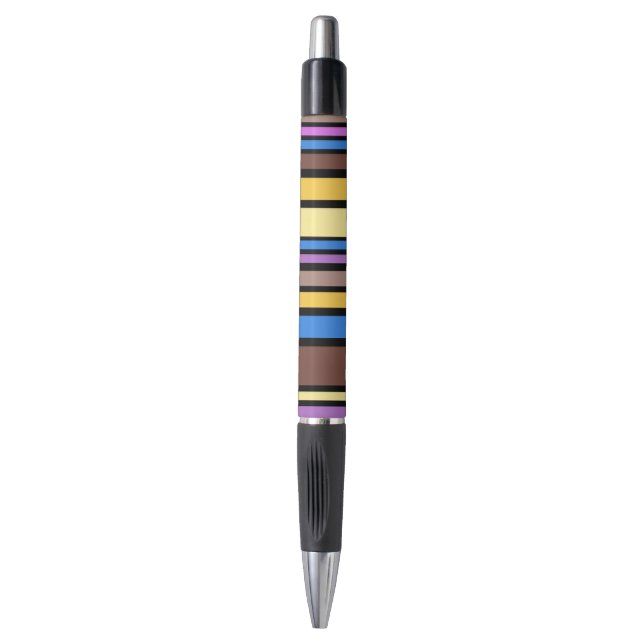 BG Stripes Pattern coloured VI + your back & idea Pen (Front Vertical)