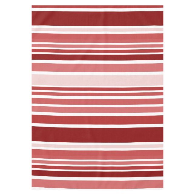 BG Stripes Pattern coloured VIII + your background Tablecloth (Front)