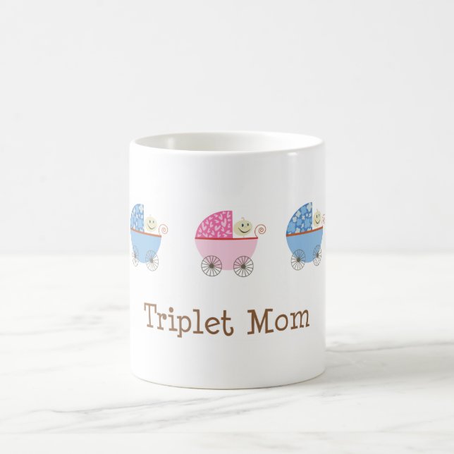 BGB Baby Carriage Triplet Mom Mug (Center)
