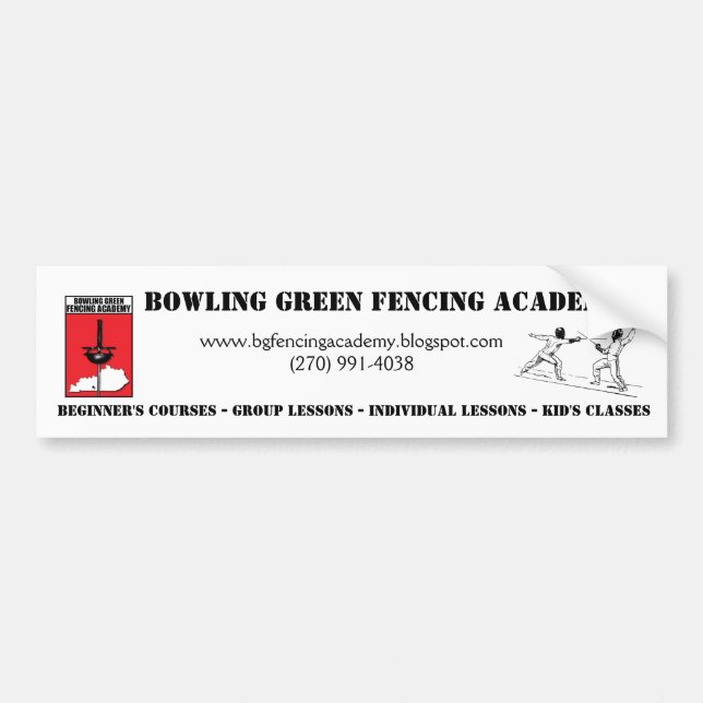 BGFA Design #9 Bumper Sticker (Front)