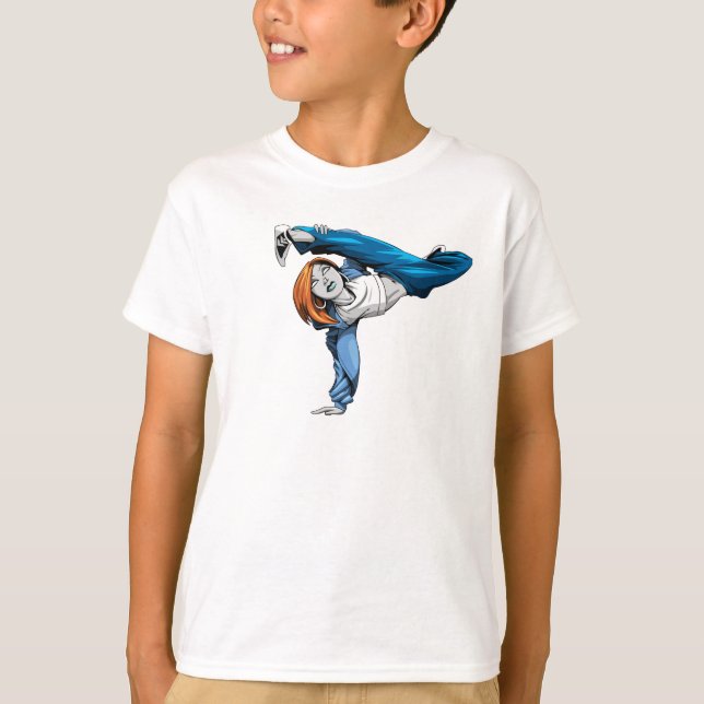 Bgirl handstand kid's tee (Front)